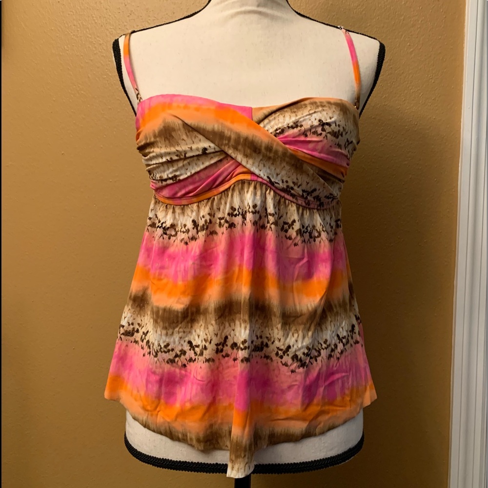Kenneth Cole 2Pc Bandeau Style Tankini Swimsuit